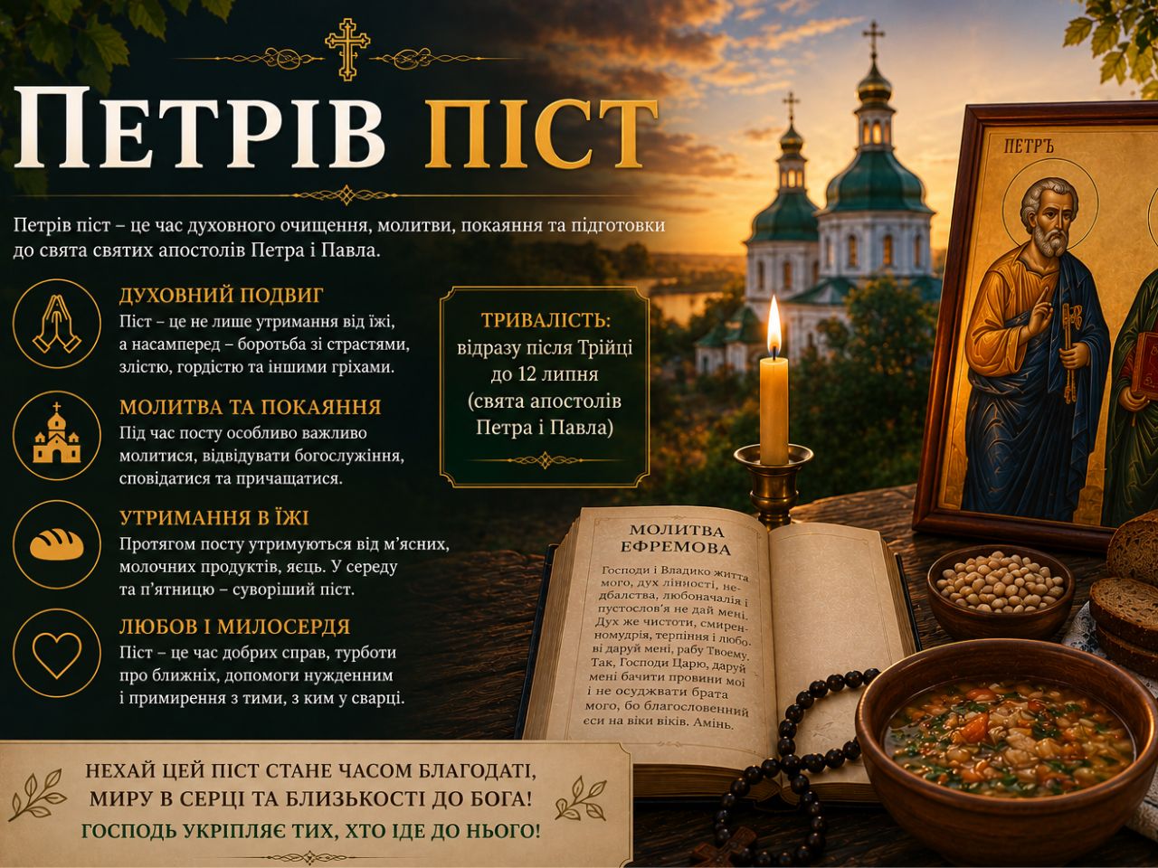 Петрів піст 2026: вчення святих отців, духовна боротьба, історія виникнення та значення для сучасних християн